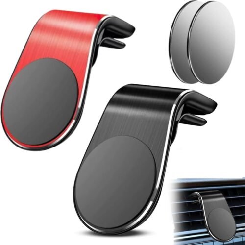 Magnetic Car Phone Mount with L Shaped Dual Installation