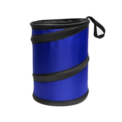 Collapsible Polyethylene Car Trash Can with Spring Pop Up