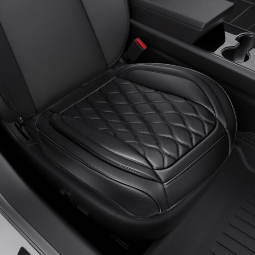 Leather Car Seat Cover with Built In Phone and Wallet Pockets