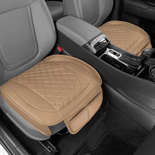 Microfiber Leather Car Seat Cover with Diamond Stitched Seams